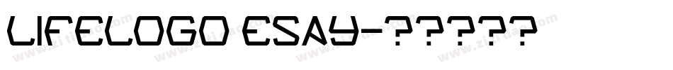 LIFELOGO ESAY字体转换